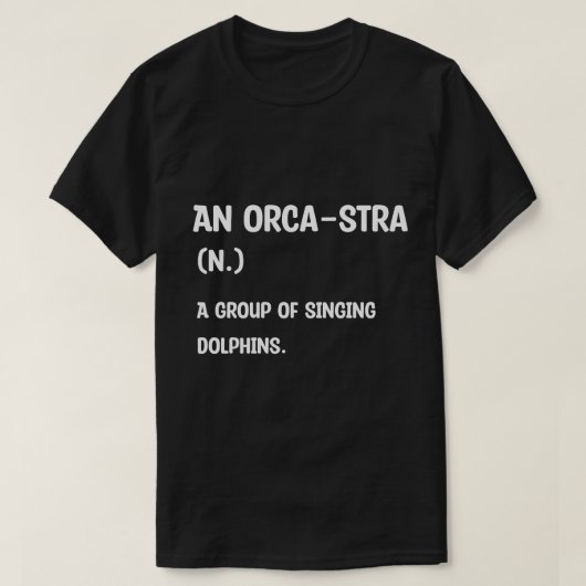 T-shirt Orca Orchestra Orca-stra (Design devant)