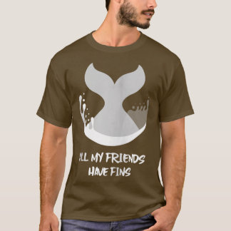 T-shirt Orca Poisson Baleine Dauphin Requin Sirène Mes ami