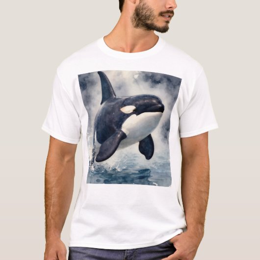 T-shirt Orca Stormy waves (Devant)