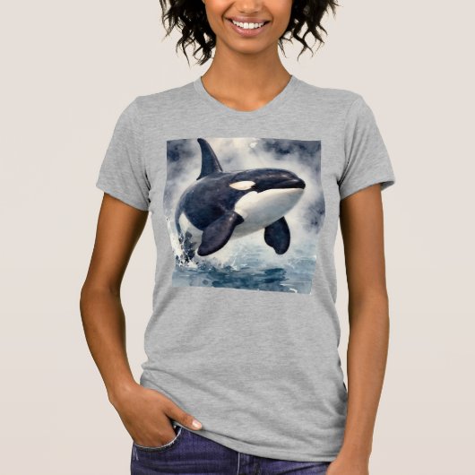 T-shirt Orca Vagues orageuses (Devant)