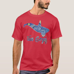T-shirt Orca Van Gogh Starry Night Art Van Gogh Peinture W