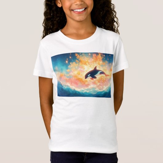 T-Shirt Orca Voyage à travers une mer magique (Devant)