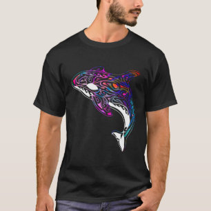 T-shirt Orca Whale Ocean Totem Artwork Baleines