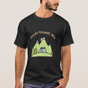T-shirt Orcas Island Wa Montagnes Randonnée Escalade Campi