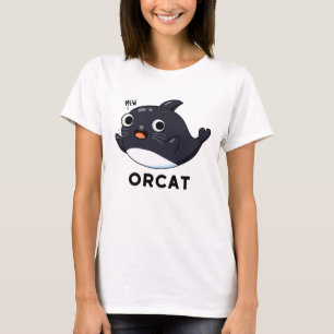 T-shirt Orcat Drôle Chat Orca Pun
