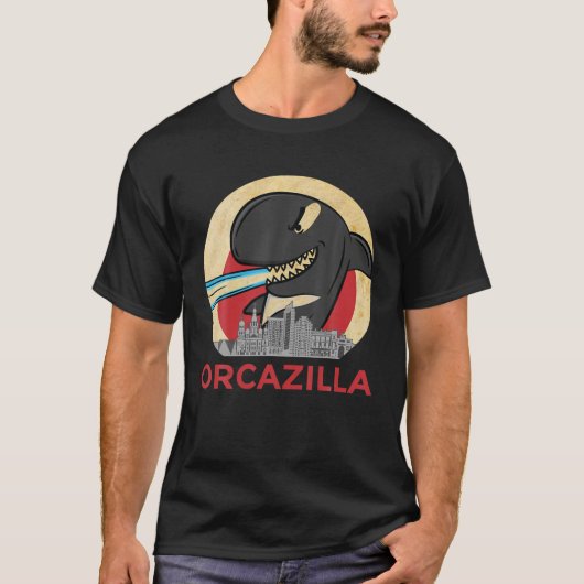 T-shirt Orcazilla - Funny Killer Whale Orca (Devant)