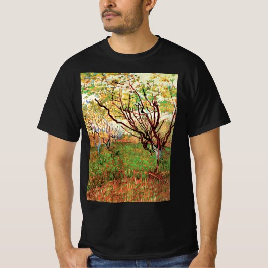 T-shirt Orchard à Blossom par Vincent van Gogh (Devant)