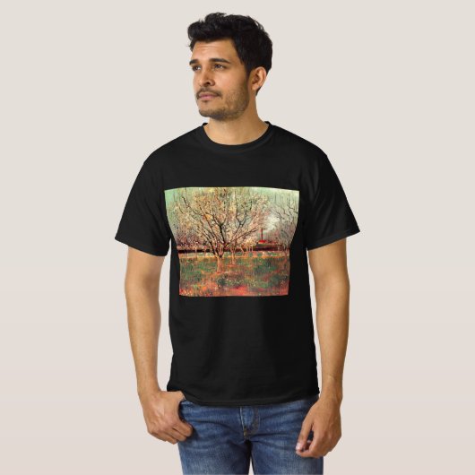T-shirt Orchard en Fleur, Plum Trees par Vincent van Gogh (Devant entier)