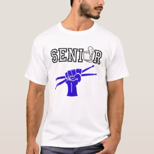 T-shirt Orchestre de défilé senior avec baguettes de tambo