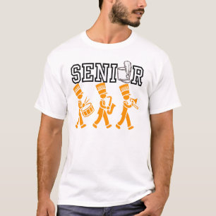 T-shirt Orchestre de défilé senior avec silhouette orange