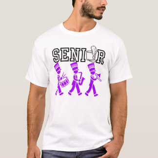 T-shirt Orchestre de défilé senior avec silhouette violett