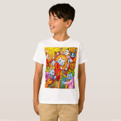 T-shirt Orchestre musical de chats (Devant entier)