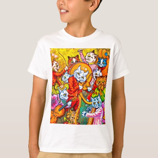 T-shirt Orchestre musical de chats (Devant)