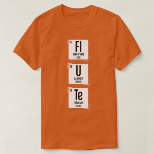 T-shirt Orchestre Musique Science Flûte Cadeau Flûte (Design devant)