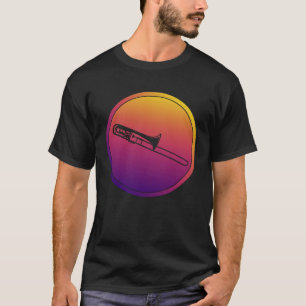 T-shirt Orchestre Synthwave Instrument Rétrowave Trombone