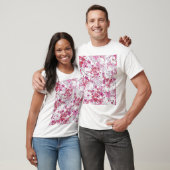 T-shirt Orchidée : beauté rouge singulière. (Unisexe)