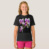 T-shirt Orchidée blanche et violette (Devant entier)