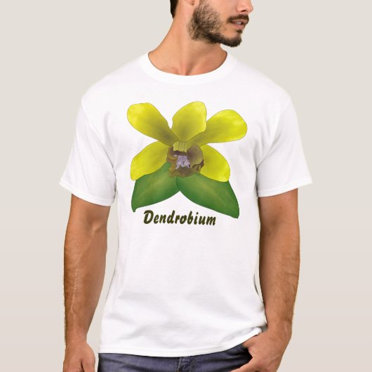 T-shirt Orchidée de Dendrobium (Devant)