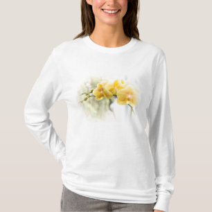 T-shirt Orchidée de mite jaune en soleil