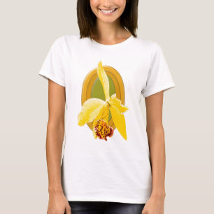 T-shirt Orchidée jaune