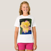 T-shirt Orchidée rose et jaune pastel (Devant entier)