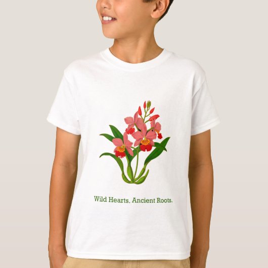 T-shirt Orchidée sauvage (Devant)