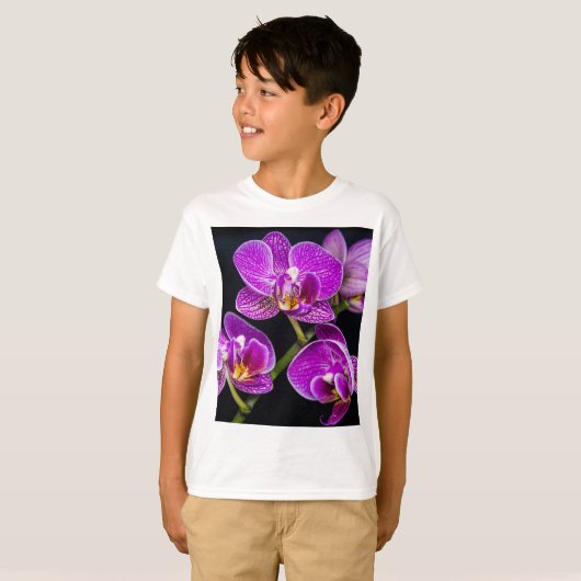 T-shirt Orchidée violette (Devant entier)