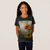 T-Shirt Orchidées et colibri Heade (Devant entier)