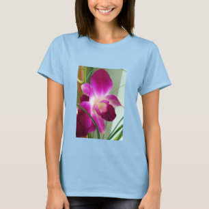 T-shirt Orchidées roses de framboise