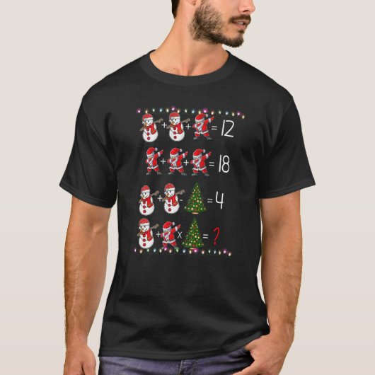T-shirt Order of Operations Quiz  Math Teacher Christmas (Devant)