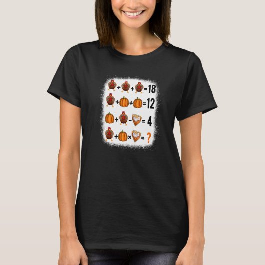 T-shirt Order Of Operations Quiz Math Teacher Happy Thanks (Devant)