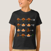 T-shirt Order Of Operations Thanksgiving Quiz Funny Math T (Devant)