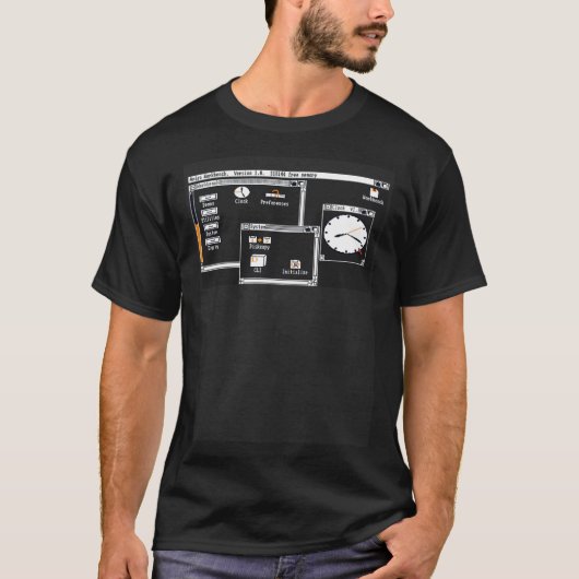 T-shirt ORDINATEUR AMIGA 500 Workbench Version 1 0 (Devant)