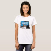 T-shirt Ordinateur Cat (Devant entier)