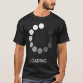 T-shirt Ordinateur Nerd Geek Chargement Hommes Femmes Enfa (Devant)