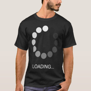 T-shirt Ordinateur Nerd Geek Chargement Hommes Femmes Enfa