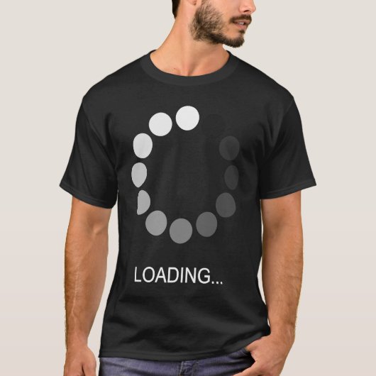 T-shirt Ordinateur Nerd Geek Chargement Hommes Femmes Enfa (Devant)