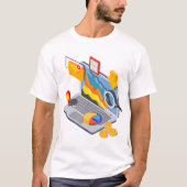 T-shirt Ordinateur portable (Devant)