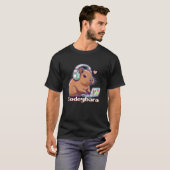 T-shirt Ordinateur portable Capybara Kawaii Capybaras Geek (Devant entier)