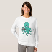 T-shirt Ordinateur portable Octopus (Devant entier)