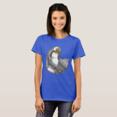 T-shirt Ordinateur portable Pingouin (Devant entier)