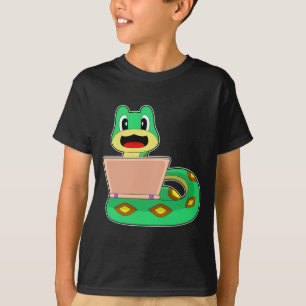 T-shirt Ordinateur portable Serpent