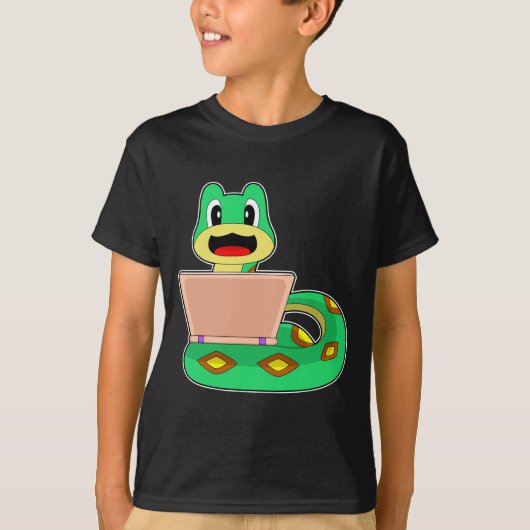 T-shirt Ordinateur portable Snake (Devant)