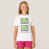 T-shirt Ordinateurs portables avec Feuille (Devant entier)