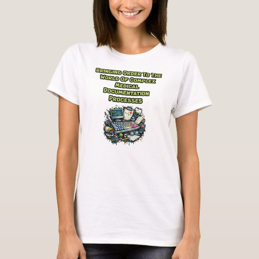 T-shirt Ordre dans les processus complexes de documentatio (Devant)