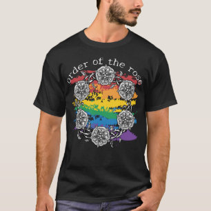 T-shirt Ordre de la Rose en gravure sur bois