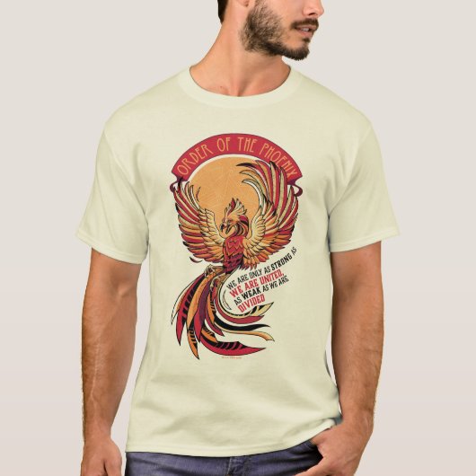 T-shirt Ordre de l'Emblème Crosshatched Phoenix (Devant)