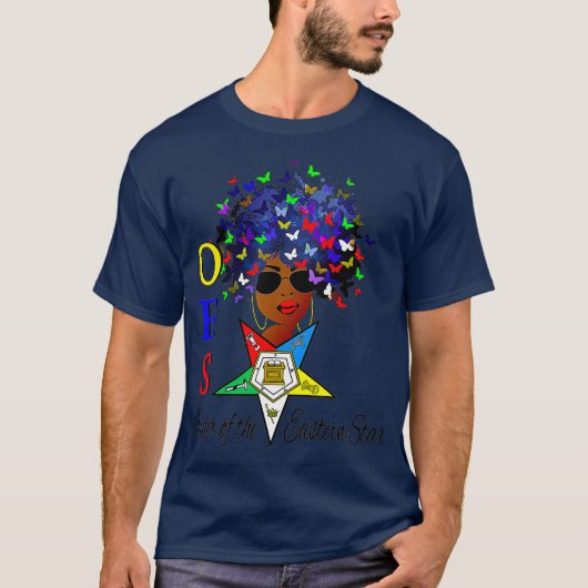 T-shirt Ordre De L'Étoile Orientale OES Diva Fatal Masonic (Devant)