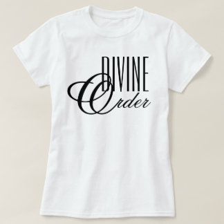 T-shirt "Ordre divin" esthétique chic minimaliste des anné