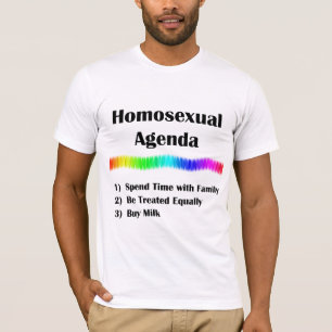T-shirt Ordre du jour homosexuel